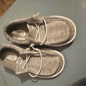 Hey Dude Kids Light Gray Moccasins